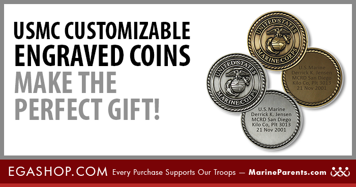 Marine Corps Custom Engraved Coins