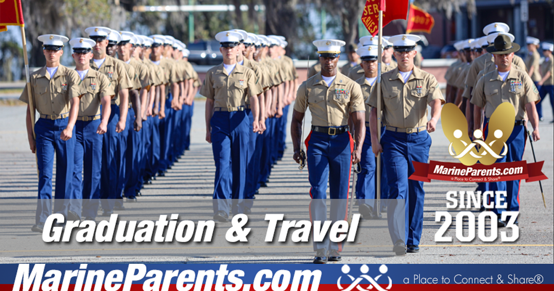 Navigating: Everything you need to know about graduation & travel for Marine Corps boot camp.