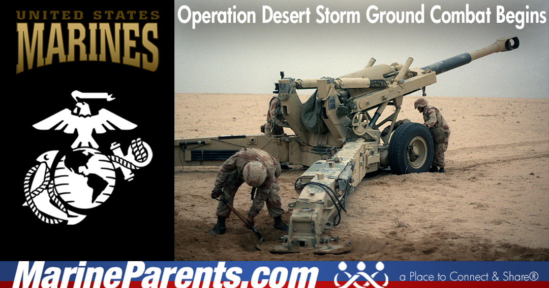 Operation Desert Storm Ground Combat Begins